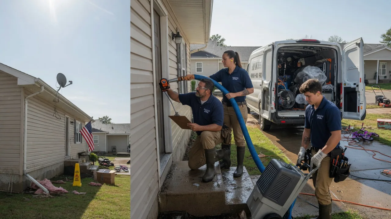 Ceiling Water Damage Restoration in Pollock, LA near me